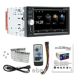 6.2 Double DIN HD DVD/CD Player Car Carplay Stereo Bluetooth FM Radio RDS Set