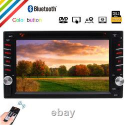 6.2 Double Din Car Stereo GPS CD DVD Player Radio Bluetooth Touch Screen Camera
