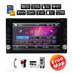 6.2 HD Double 2 DIN in Dash Car DVD Stereo GPS Navigation Radio USB+MAP+Camera