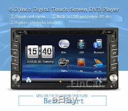 6.2 HD Double 2 DIN in Dash Car DVD Stereo GPS Navigation Radio USB+MAP+Camera