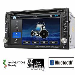 6.2 HD Double 2 DIN in Dash Car DVD Stereo GPS Navigation Radio USB+MAP+Camera