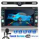 6.2 Hd Touch Screen Double 2din Car Stereo Dvd Cd Player Bluetooth Radio Camera