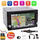 6.2 Touch Double 2din Car Dvd Cd Radio Stereo Player Gps Navigation Bt + Camera