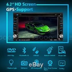 6.2 in Car CD DVD Player Stereo GPS Navi Touch Screen Radio USB AUX Double 2 DIN