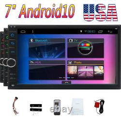 7HD Android 10 Double 2 Din Car Stereo Radio GPS Navi Wifi BT Touch Player FM