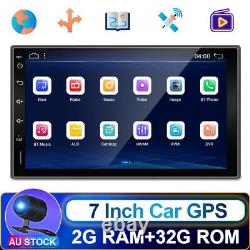 7Inch 2.5D Android 10.0 Double 2Din Car Radio Stereo Head Unit GPS SAT NAV FM/AM