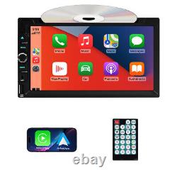 7Inch Double 2 Din Car Stereo Radio Carplay/Android Auto Touch Screen MP5 Player