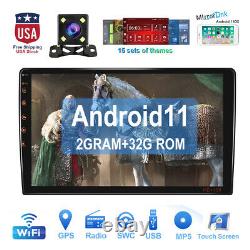 7/10.1Android11 Car Stereo GPS Navi MP5 Player Double 2Din WiFi Quad Core Radio