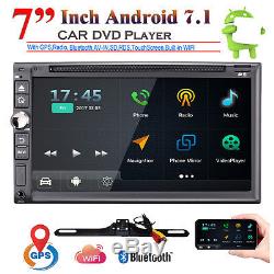 7'' Android7.1 4G WiFi Double 2DIN Car Radio Stereo DVD Player GPS WIfi+Camera