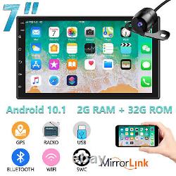 7 Android 10.1 Double 2Din Car Stereo Apple CarPlay Auto Radio GPS Navi WIFI FM