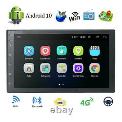 7 Android 10 Car Radio GPS Navi MP5 Player Double 2Din WiFi Quad Core Stereo BT