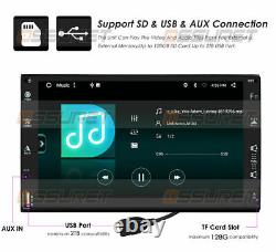 7 Android 10 Double DIN GPS Car Stereo Radio Headunit 2GB+32GB CarPlay DSP USB