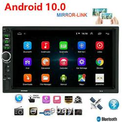 7'' Android 10 WiFi Double 2Din Car Radio Stereo GPS Navi Multimedia Player