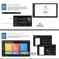 7'' Android 10 WiFi Double 2Din Car Radio Stereo GPS Navi Multimedia Player