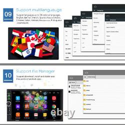 7'' Android 10 WiFi Double 2Din Car Radio Stereo GPS Navi Multimedia Player
