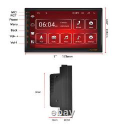 7 Android 11 Double DIN Car Stereo Radio Bluetooth GPS Navi MP5 Player 2+16GB