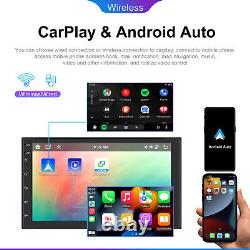 7 Android 13.0 Double 2 Din Car Stereo Radio Carplay 4G+64G GPS DSP + Camera