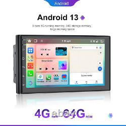 7 Android 13.0 Double 2 Din Car Stereo Radio Carplay 4G+64G GPS DSP + Camera