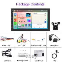 7 Android 13.0 Double 2 Din Car Stereo Radio Carplay 4G+64G GPS DSP + Camera