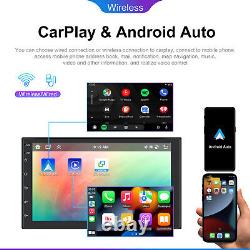 7 Android 13 Carplay Double 2 Din Car Stereo Radio 4G+64G 8Core GPS DSP Camera