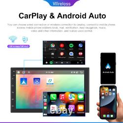 7 Android 13 Carplay Double 2 Din Car Stereo Radio 4G+64G 8 Core GPS DSP Camera