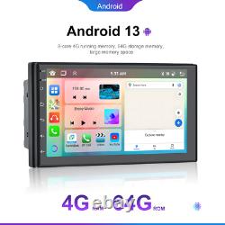 7 Android 13 Carplay Double 2 Din Car Stereo Radio 4G+64G 8 Core GPS DSP Camera