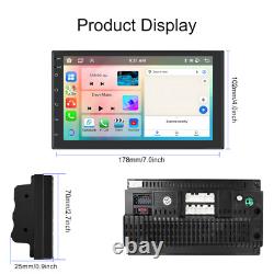 7 Android 13 Carplay Double 2 Din Car Stereo Radio 4G+64G 8 Core GPS DSP Camera