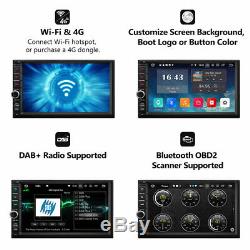 7 Android 9.0 2GB Car Radio Stereo Quad Core 4G WIFI Double 2DIN Player GPS Nav