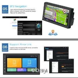 7 Android 9.1 Car Stereo GPS Navigation Radio Player Double Din WIFI USB Camera