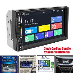 7 CarPlay Double 2Din Car Stereo Radio Bluetooth Multimedia MP5 Player USB AUX