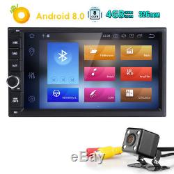 7 Car Android 8.0 Stereo Radio Double 2DIN 4GB RAM GPS MP3 Player Octa-Core DAB