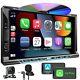 7 Car Dvd Radio Apple/android Carplay Car Stereo Touch Screen Double Din+camera