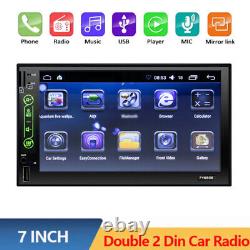 7 Car Radio Apple/Andriod Carplay BT Car Stereo Touch Screen Double 2Din