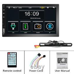 7 Car Radio Stereo Apple/Android Carplay Touch Screen Double 2Din Backup Camera