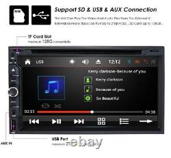 7 Car Stereo DVD GPS Navigation Bluetooth Double Din Radio Player Backup Camera