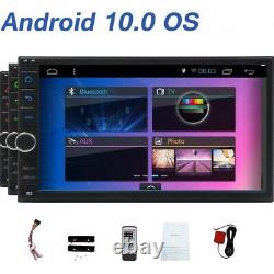 7''Car Stereo Double 2DIN Android Touch Screen 10 Bluetooth Radio GPS Wifi CAM