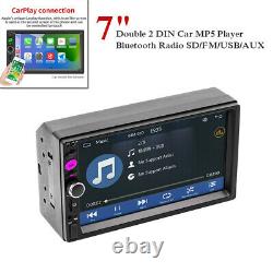 7 Carplay Double 2DIN Car MP5 Player Bluetooth Radio Touch Screen SD/FM/USB/AUX