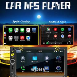 7 Carplay Double 2DIN Car MP5 Player Bluetooth Radio Touch Screen SD/FM/USB/AUX