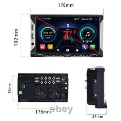 7 Double 2DIN Android 11 Touch Screen Bluetooth Car Stereo Radio GPS NAVI +Cam