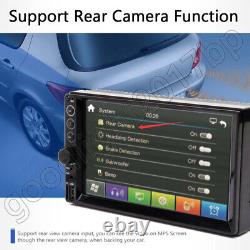 7 Double 2DIN Car Stereo Radio MP5 Indash Camera Mirror Link For GPS Navigation