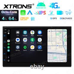 7 Double 2DIN Octa-Core 4+64GB Car GPS Radio Stereo Sat Navi Android 14 CarPlay
