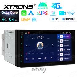 7 Double 2DIN Octa-Core 4+64GB Car GPS Radio Stereo Sat Navi Android 14 CarPlay