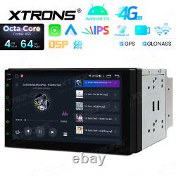 7 Double 2DIN Octa-Core 4+64GB Car GPS Radio Stereo Sat Navi Android 14 CarPlay