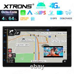 7 Double 2DIN Octa-Core 4+64GB Car GPS Radio Stereo Sat Navi Android 14 CarPlay