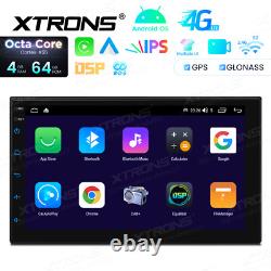 7 Double 2DIN Octa-Core 4+64GB Car GPS Radio Stereo Sat Navi Android 14 CarPlay