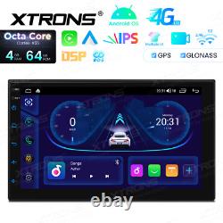 7 Double 2DIN Octa-Core 4+64GB Car GPS Radio Stereo Sat Navi Android 14 CarPlay