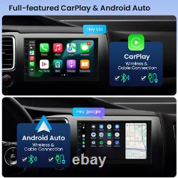 7 Double 2DIN Octa-Core 4+64GB Car GPS Radio Stereo Sat Navi Android 14 CarPlay
