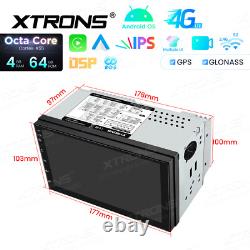 7 Double 2DIN Octa-Core 4+64GB Car GPS Radio Stereo Sat Navi Android 14 CarPlay