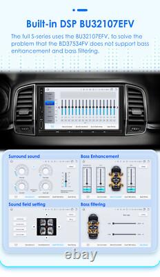 7 Double 2Din 8Core Android 12 Car Stereo WiFi CarPlay GPS Navi Radio BT 6+64GB