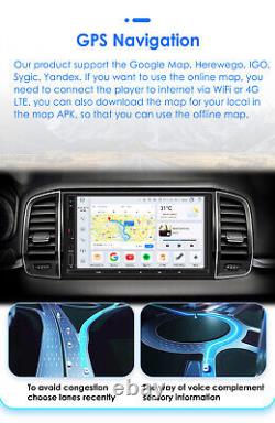 7 Double 2Din 8Core Android 12 Car Stereo WiFi CarPlay GPS Navi Radio BT 6+64GB